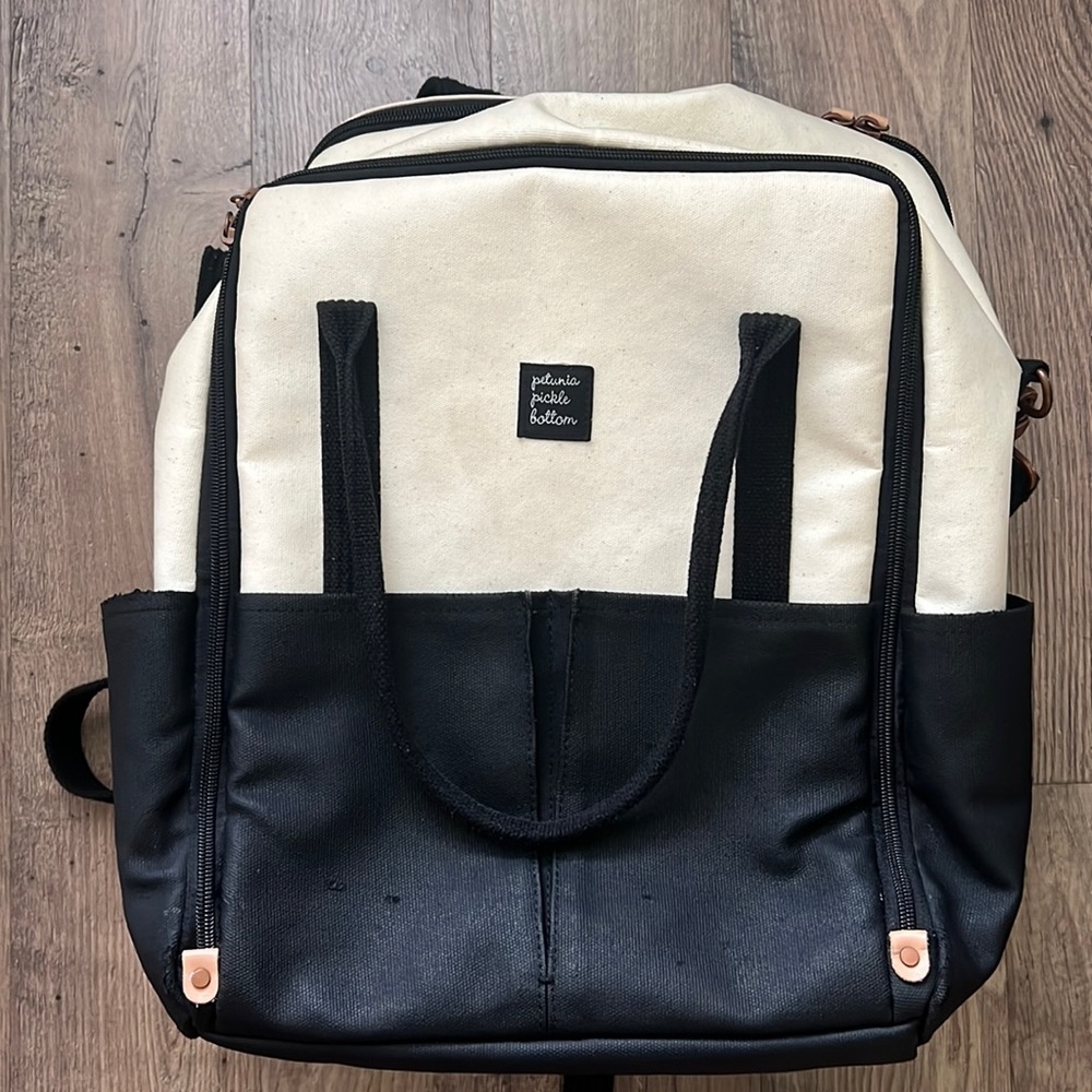 Petunia pickle bottom diaper bag.
